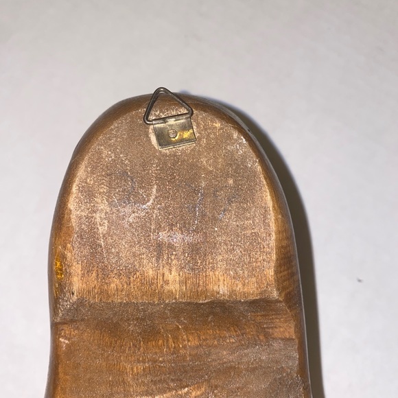 Vintage The Wooden Shoe Factory Holland MI Wooden Shoe Wall Pocket Wall Hanging - Picture 9 of 12